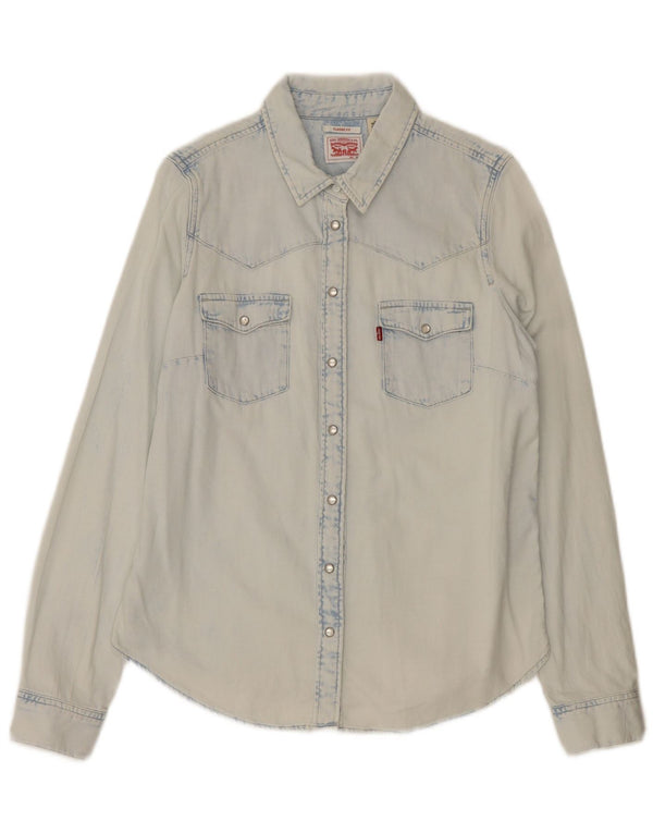 Damska koszula dżinsowa Levi's Classic Fit UK 14, średnia niebieska, bawełniana