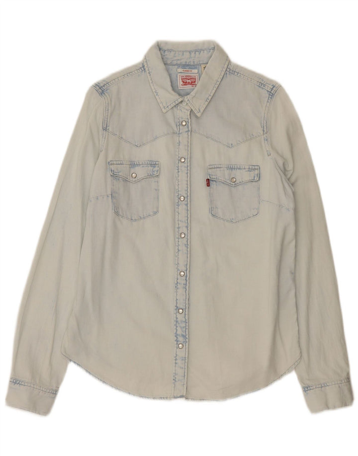 Damska koszula dżinsowa Levi's Classic Fit UK 14, średnia niebieska, bawełniana