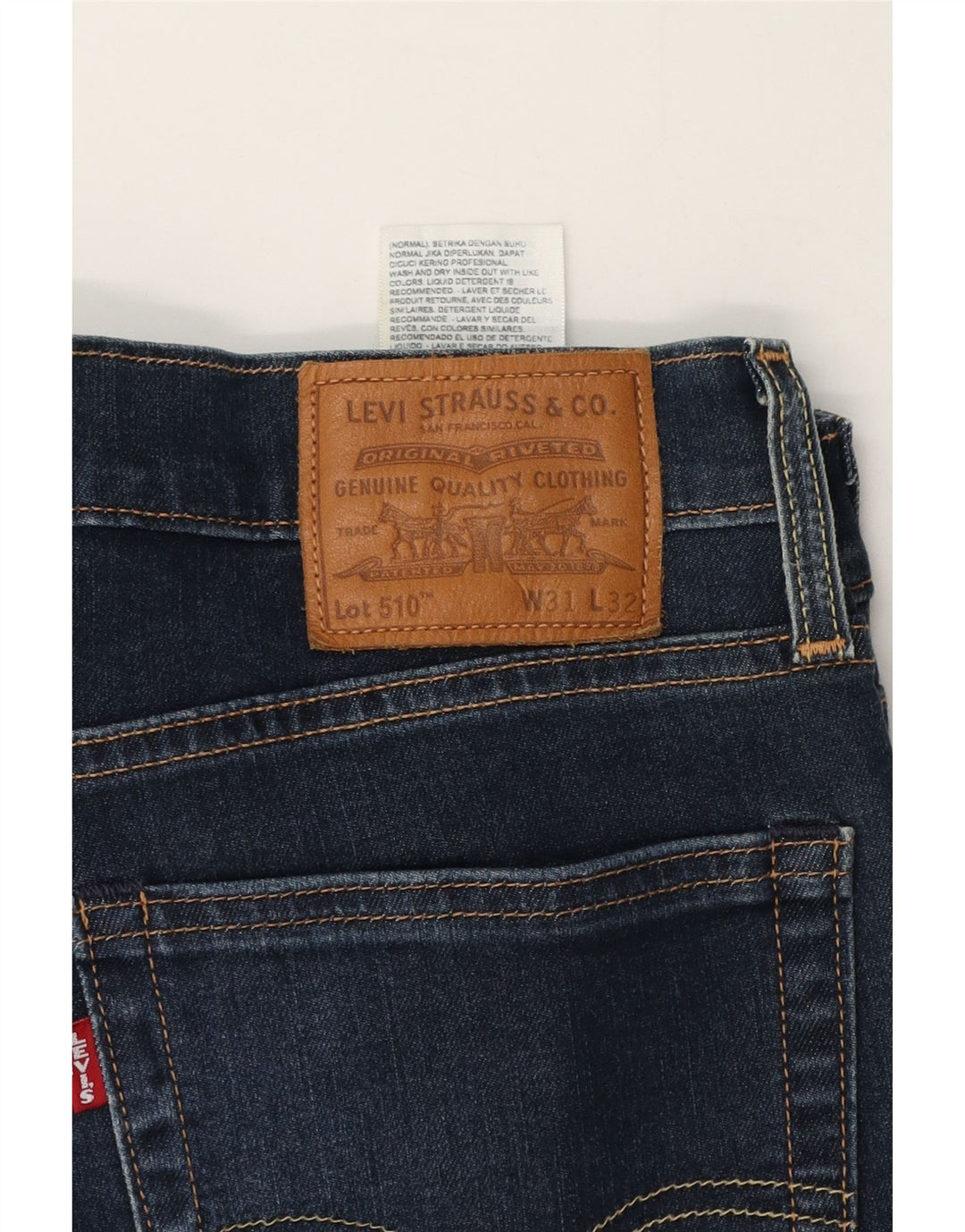 Męskie jeansy skinny Levi's W31 L32 Niebieskie bawełniane