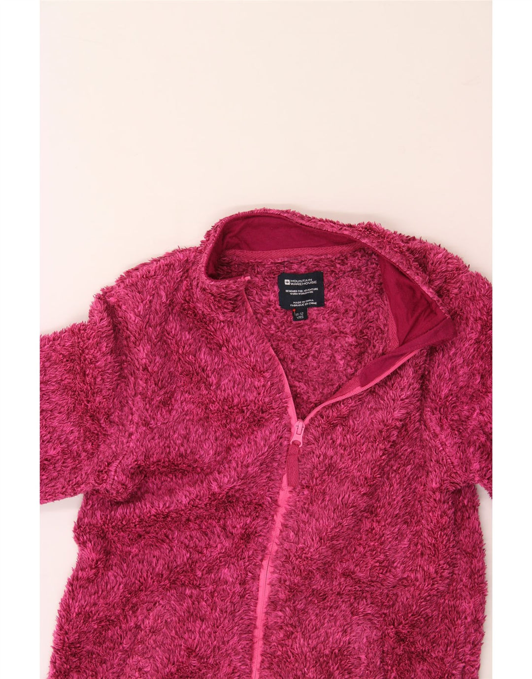 MOUNTAIN WAREHOUSE Girls Fleece Jacket 11-12 Years Pink Polyester Vintage Mountain Warehouse and Second-Hand Mountain Warehouse from Messina Hembry 