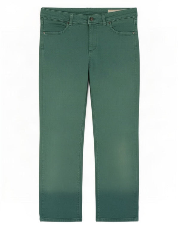 Dżinsy damskie Benetton UK 10 Small W28 L24 Zielona bawełna
