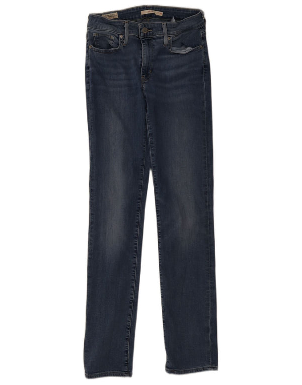 Damskie jeansy Levi's 712 Slim W28 L32 Niebieskie bawełniane