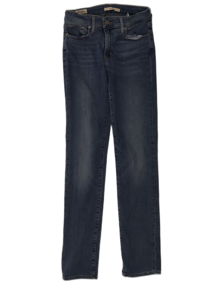 Damskie jeansy Levi's 712 Slim W28 L32 Niebieskie bawełniane