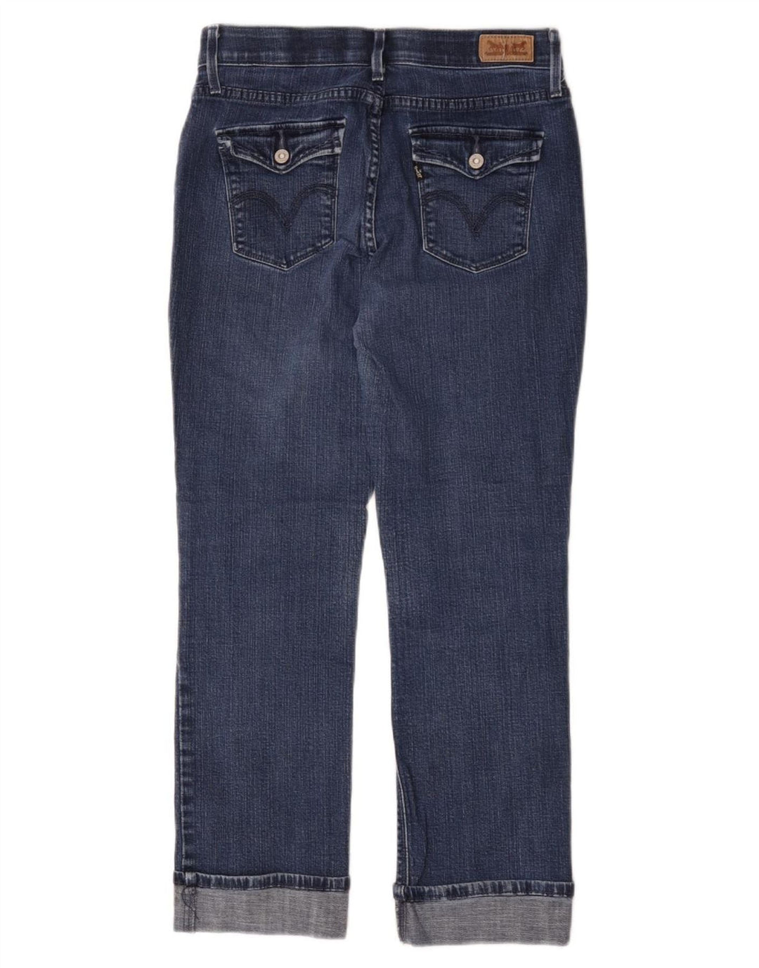 Damskie proste dżinsy Levi's US 6 Medium W28 L25 Niebieskie bawełniane
