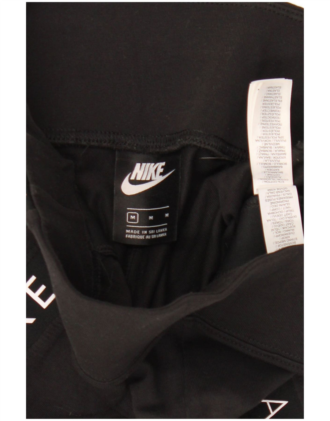 Damskie legginsy Nike Graphic UK 14, średnie czarne, bawełniane