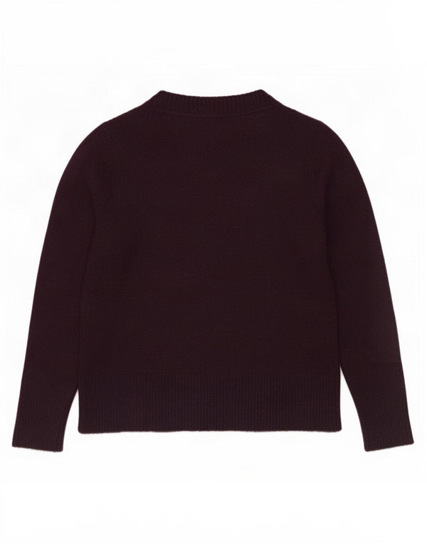 Damski sweter White Stuff z dekoltem w kształcie litery V, UK 10, mały, fioletowy, akrylowy