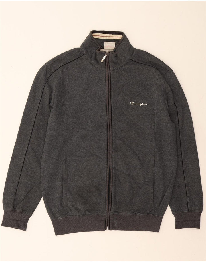 CHAMPION Mens Tracksuit Top Jacket Large Grey Cotton Vintage Champion and Second-Hand Champion from Messina Hembry 
