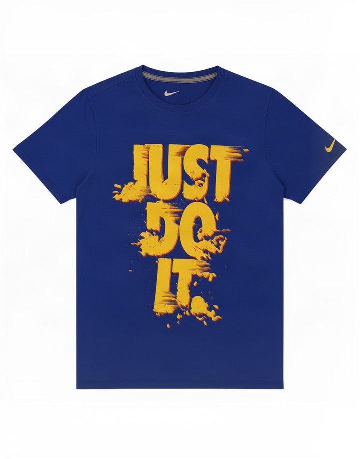 Męski T-shirt Nike Athletic Cut Graphic Top, średni niebieski