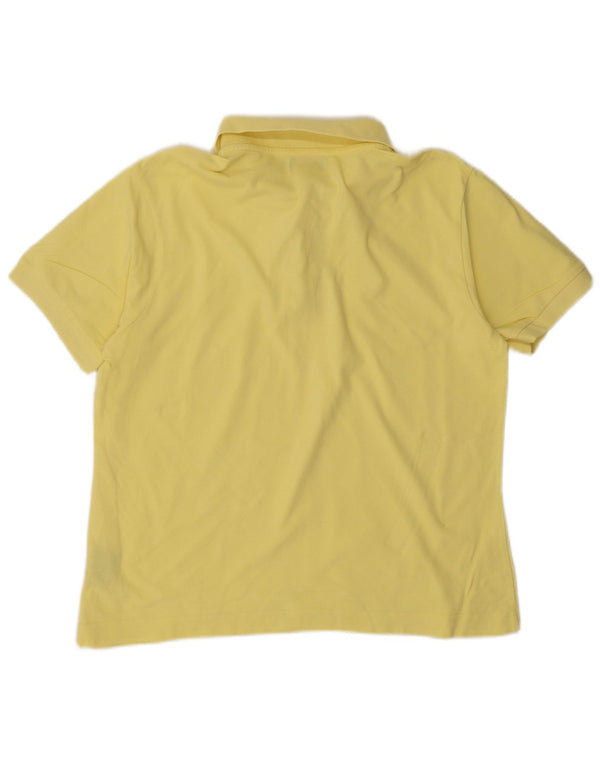 KAPPA Womens Polo Shirt UK 18 XL Yellow Cotton