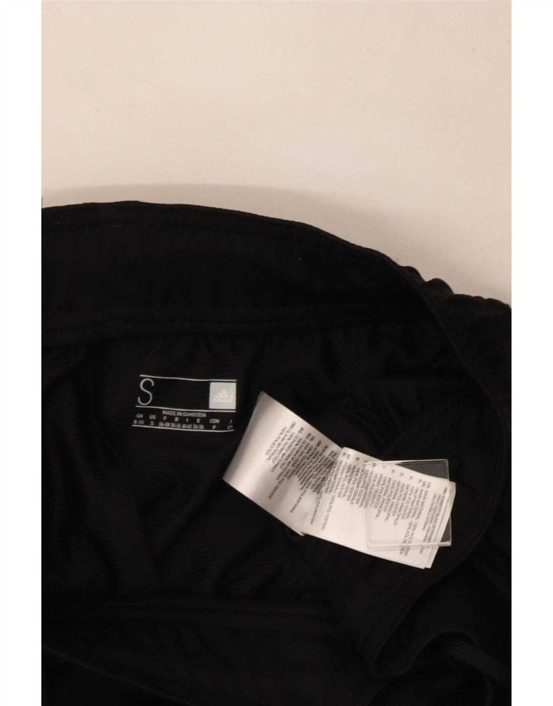 Damskie spodnie dresowe Adidas UK 8/10, małe, czarne, poliestrowe