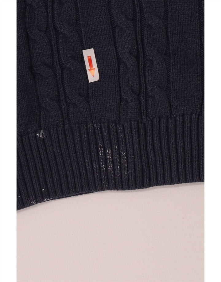 Marks & Spencer Męski sweter o regularnym kroju z okrągłym dekoltem XL, granatowy