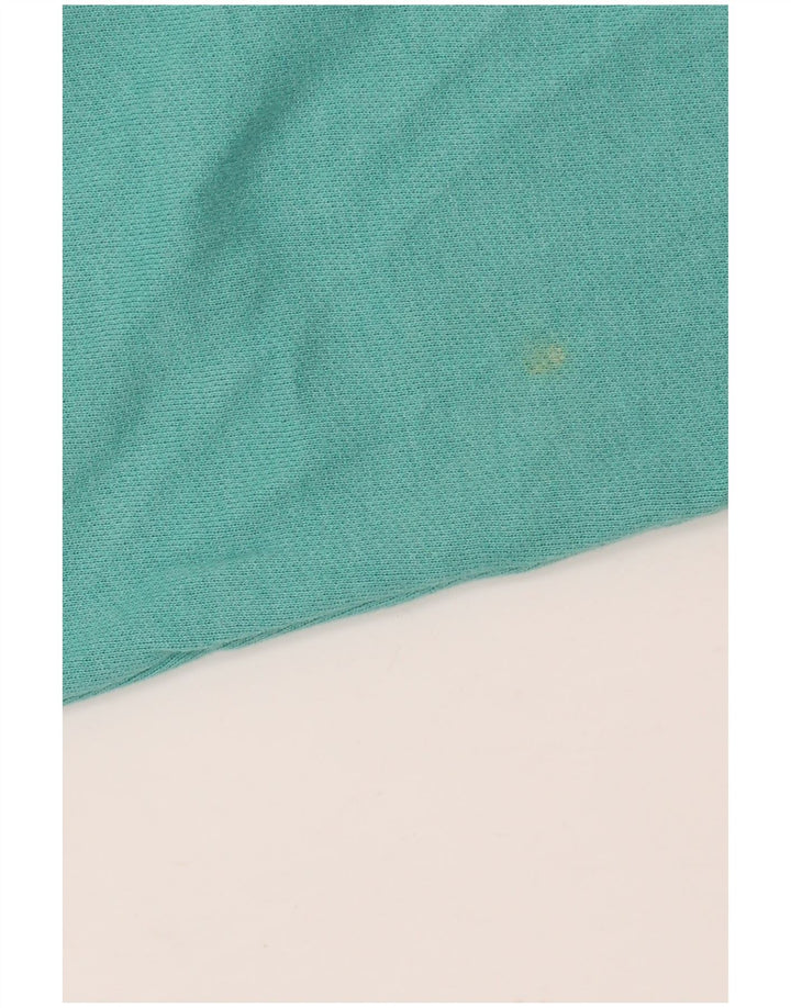 Damski sweter oversize IZOD UK 18 XL, turkusowa bawełna