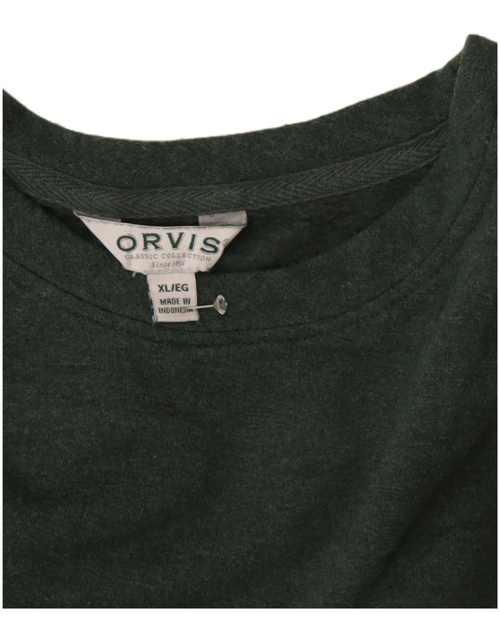 Damska bluza oversize ORVIS UK 18 XL, zielona