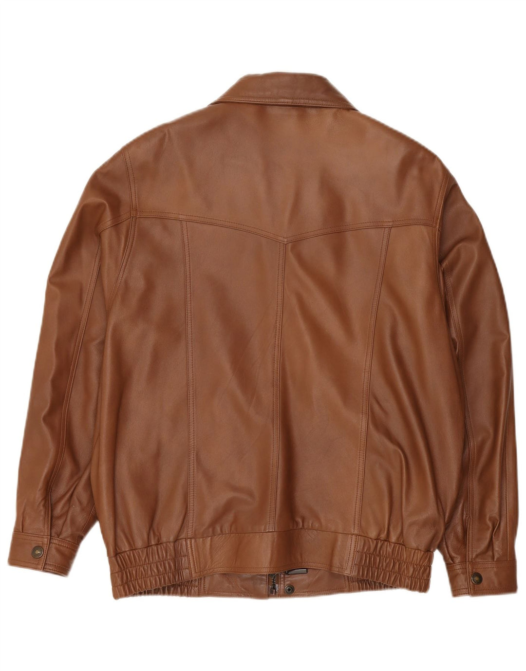 Vintage męska kurtka skórzana bomber EU 50 duża brązowa skóra