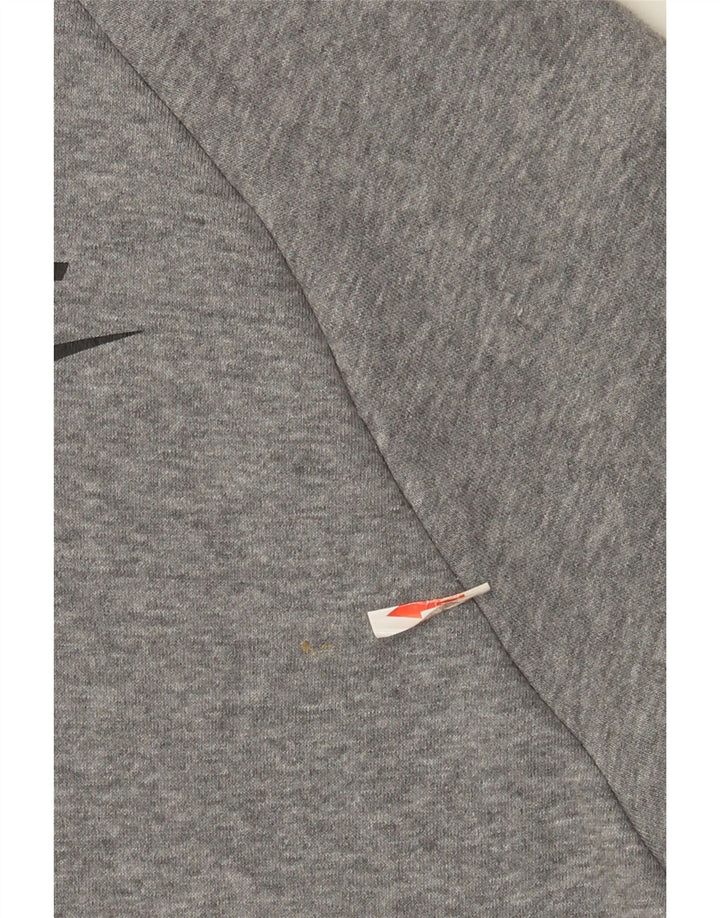 Męski sweter z kapturem i zamkiem błyskawicznym Nike, duży, szary, bawełniany w cętki