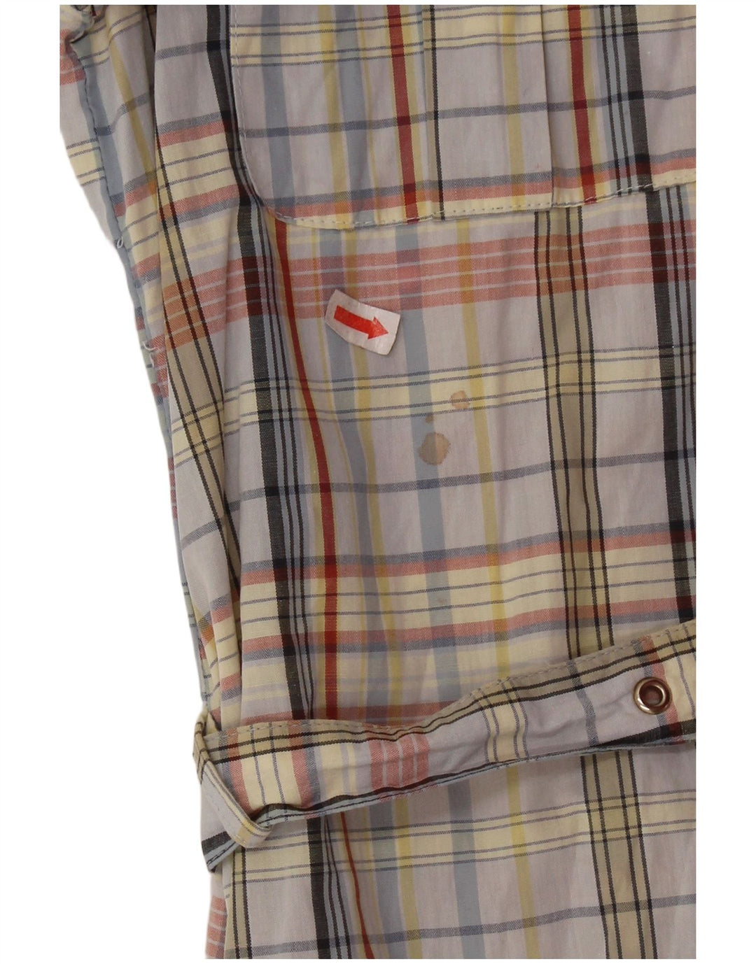 Damska sukienka koszulowa w stylu vintage UK 14, średnia, wielokolorowa, bawełniana krata