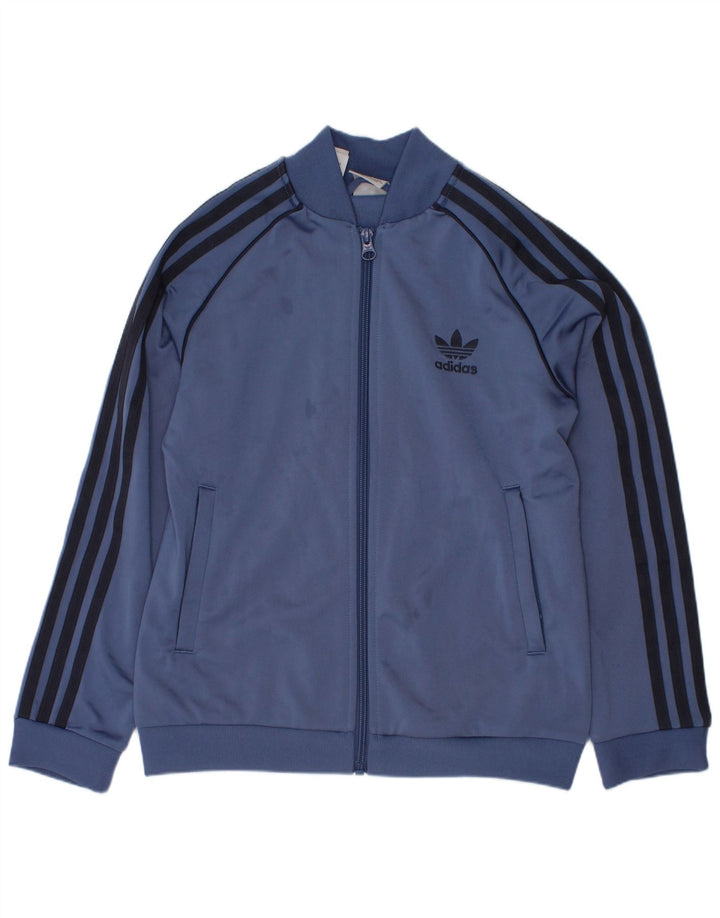 Kurtka chłopięca Adidas Dresowa Top 9-10 Lat Niebieski Poliester