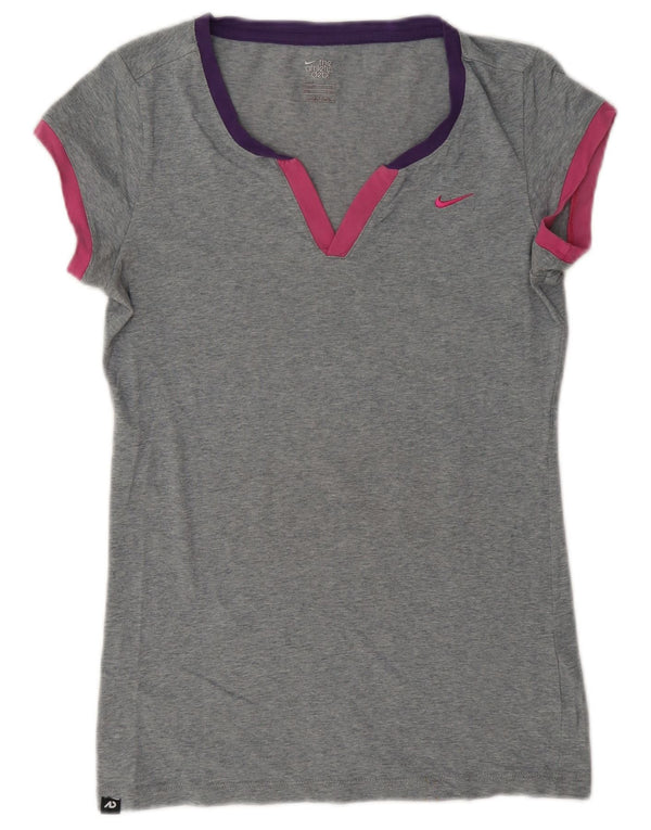 T-shirt damski Nike Top UK 12/14 Średni szary nakrapiany