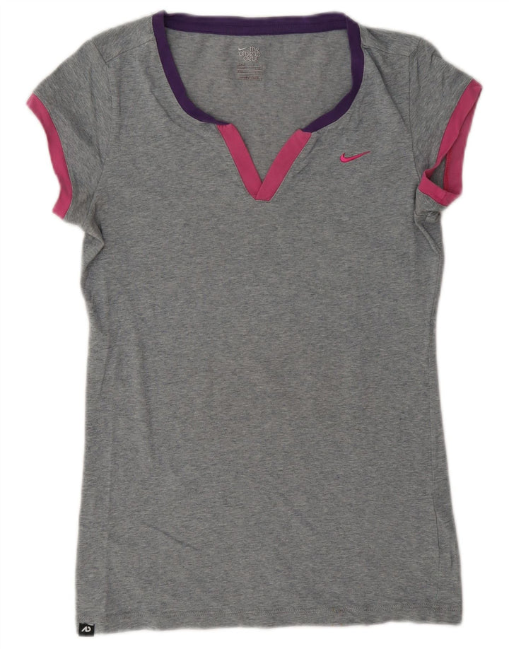 T-shirt damski Nike Top UK 12/14 Średni szary nakrapiany