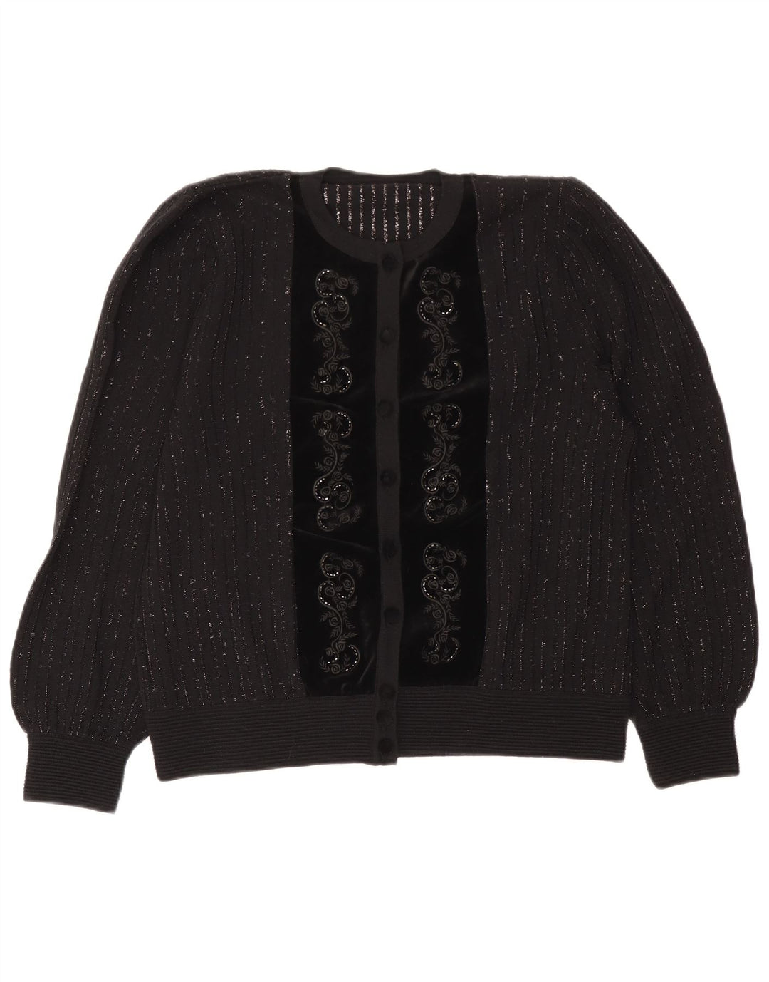 Sweter damski w stylu vintage IT 46, duża, wełniana w szare paski