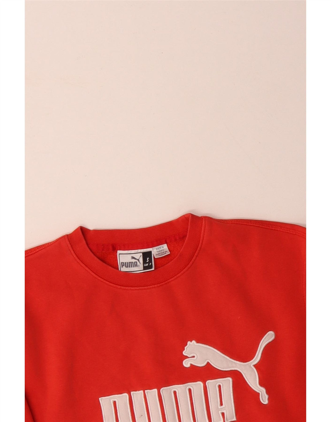 Męski sweter z grafiką PUMA, mały, pomarańczowy, bawełniany