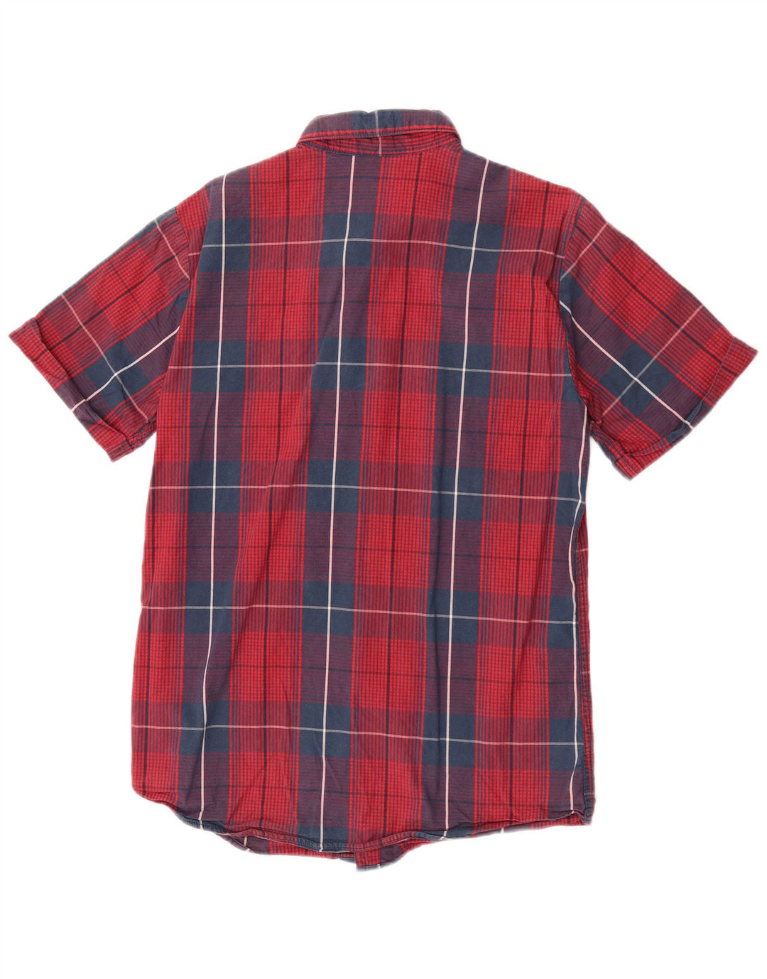 Koszula męska z krótkim rękawem Jack & Jones, bawełniana w czerwoną kratę