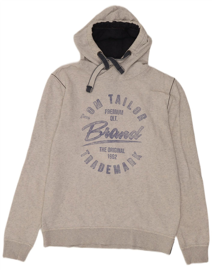 Męski sweter z kapturem Tom Tailor, duży, szary, bawełniany