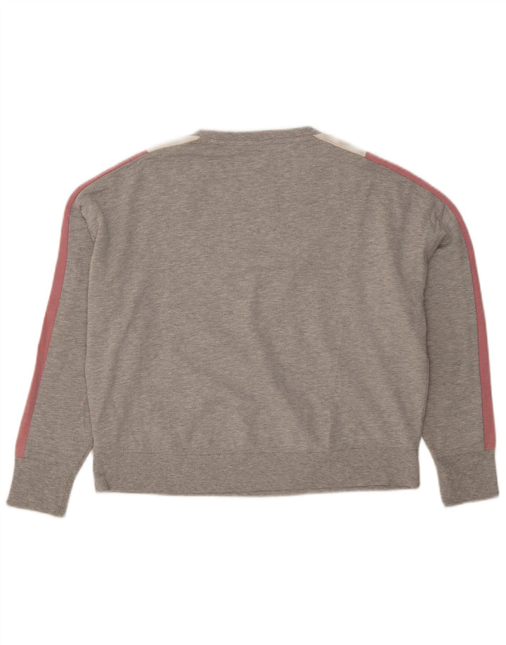 Damska bluza Marks & Spencer Crop, UK 12, średnioszara, z blokami kolorów