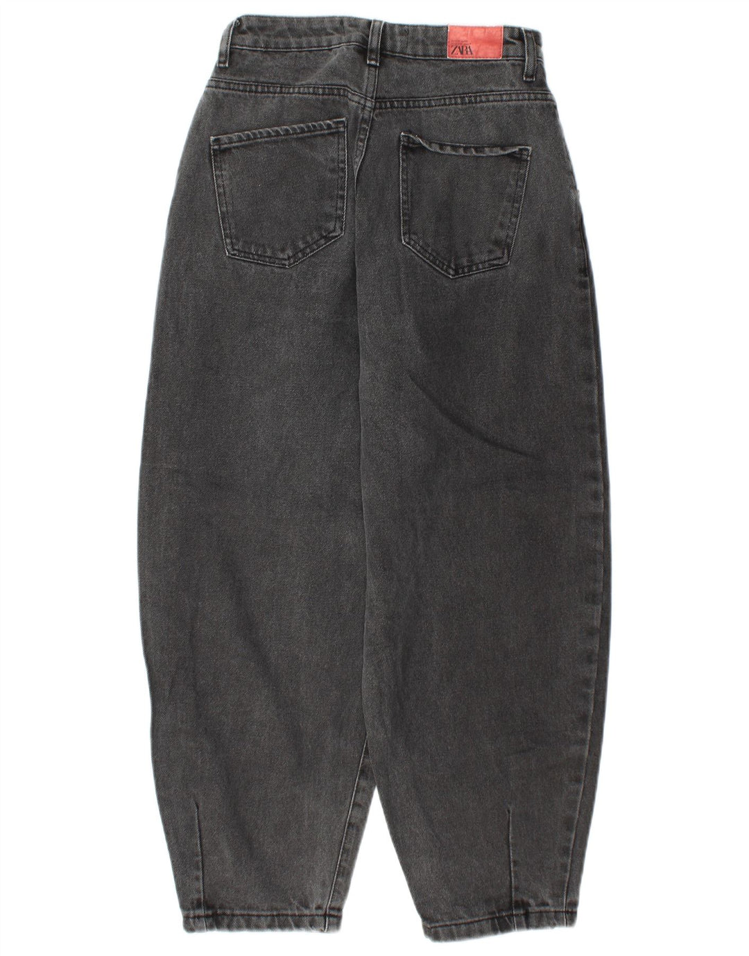 Damskie jeansy ZARA z wysokim stanem w kształcie balonu EU 34 2XS W24 L25 szare