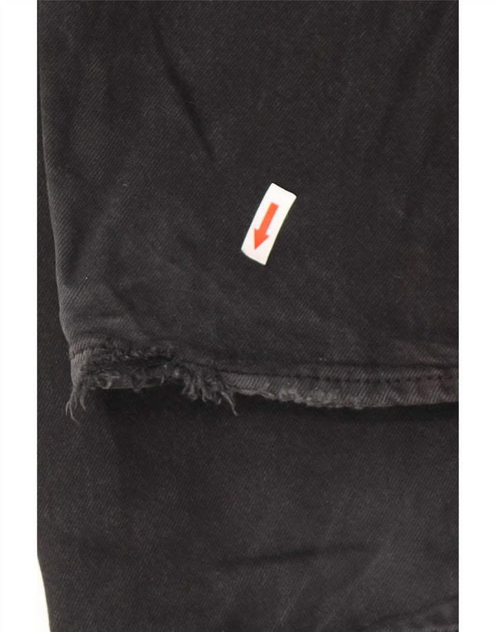Męskie proste dżinsy Levi's W36 L32 Czarna bawełna
