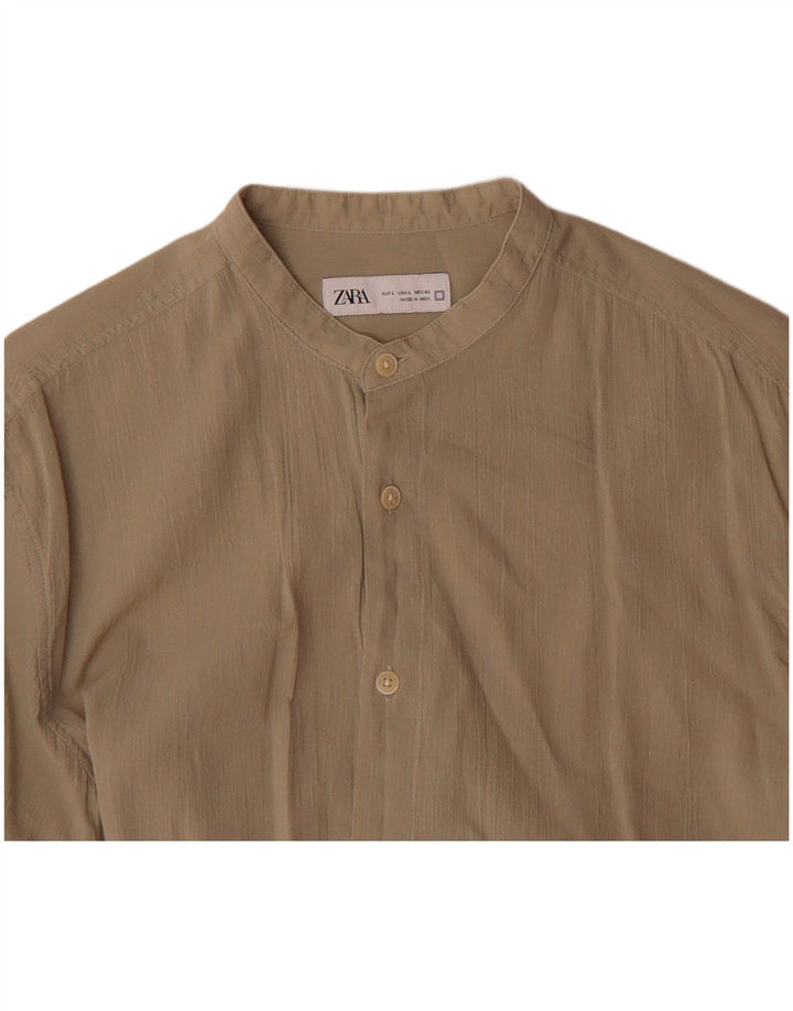 ZARA Mens Shirt Large Green