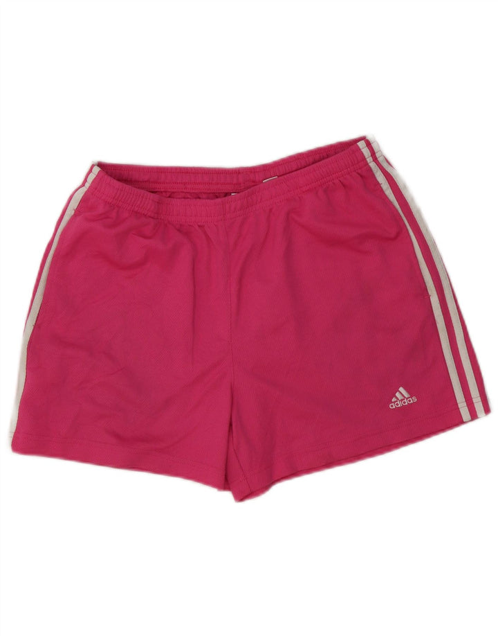 Damskie spodenki sportowe ADIDAS UK 14 Średnioróżowy poliester