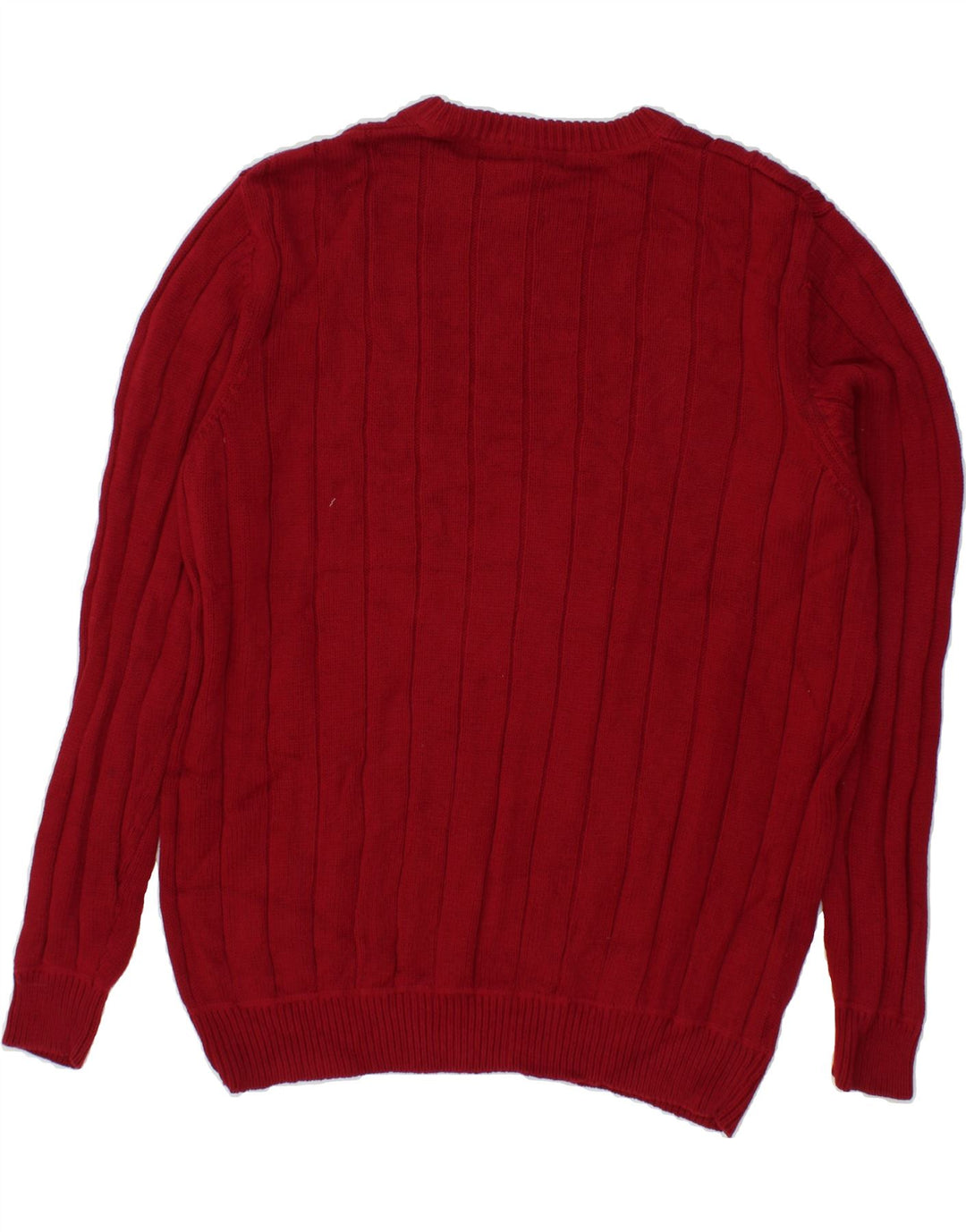 DOCKERS Mens Boat Neck Jumper Sweater Large Red Cotton Vintage Dockers and Second-Hand Dockers from Messina Hembry 