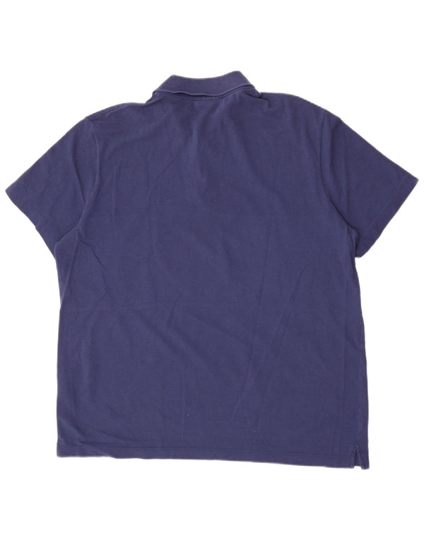 Męska koszulka polo Lacoste o regularnym kroju, rozmiar 7, 2XL, granatowa, bawełniana w bloki kolorów