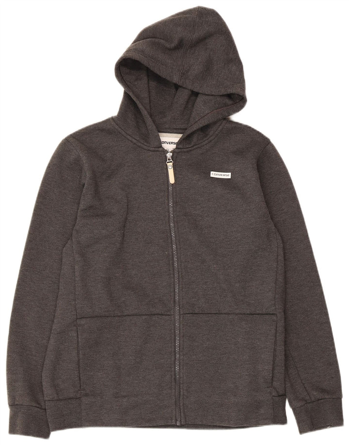 Chłopięcy sweter Converse z kapturem i zamkiem, 13-14 lat, XL, szary, poliester