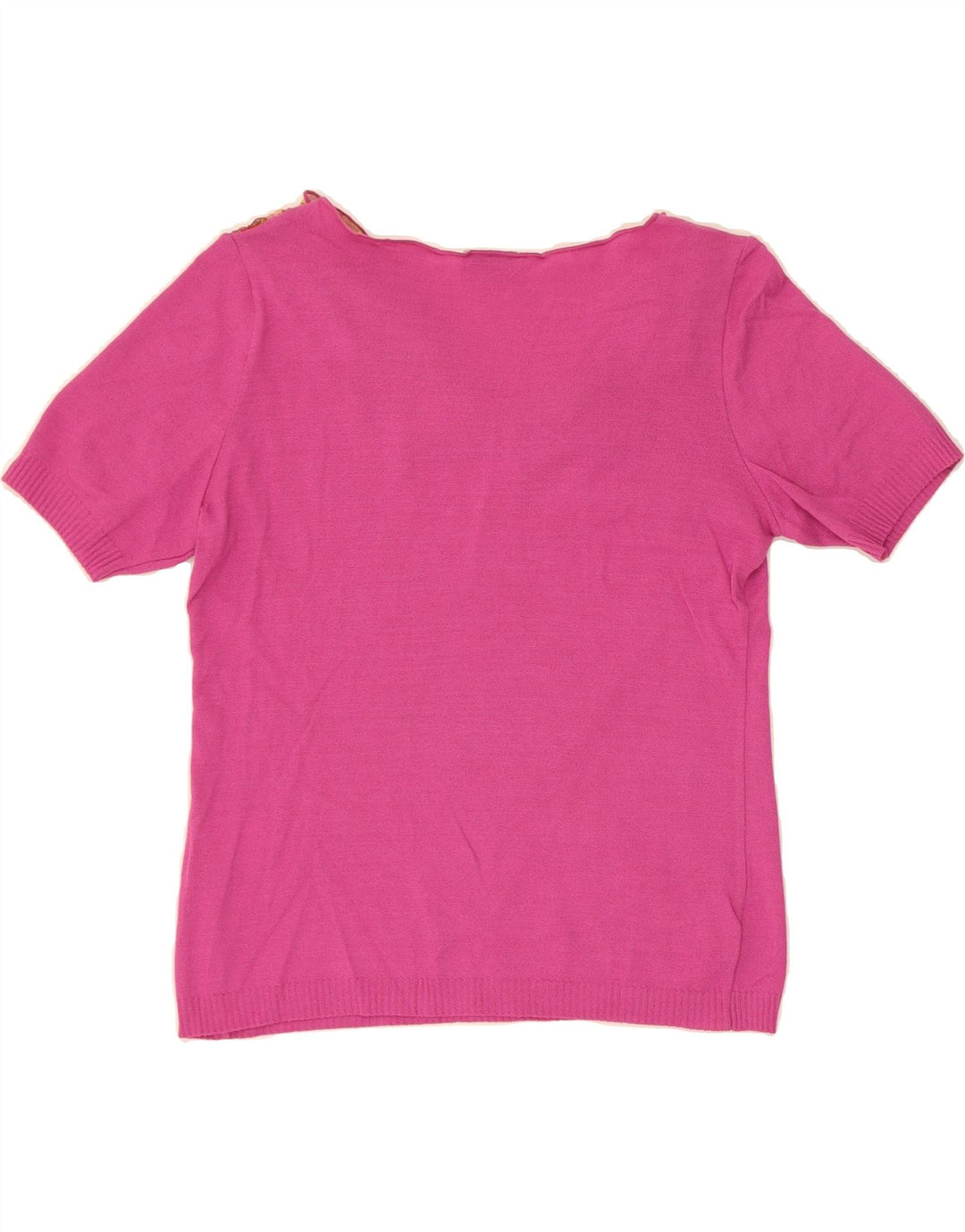 ST. GEORGES Womens Front Tie Blouse Top IT 44 Medium Pink Floral Viscose Vintage St. Georges and Second-Hand St. Georges from Messina Hembry 
