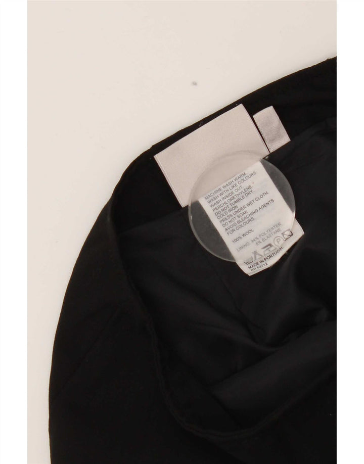 Inwear Damska spódnica w kształcie litery A UK 12 Medium W30 Czarna wełna