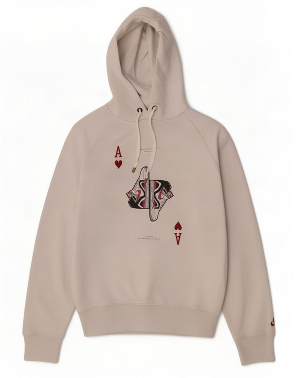 Męski sweter z kapturem Nike Graphic UK 36/38, mały, biały, bawełniany