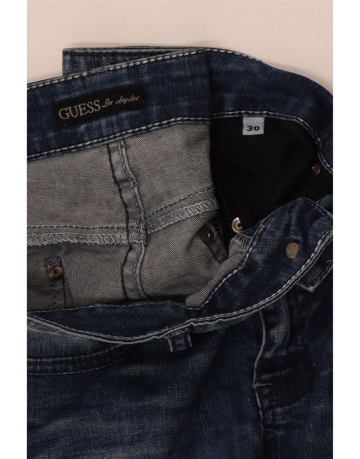 Jeansy Guess Nicole Straight W30 L30 Damskie Granatowe