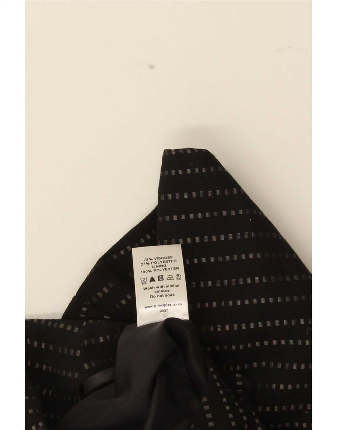 Principles Damska prosta spódnica midi UK 14 Medium W32 Czarne prążki