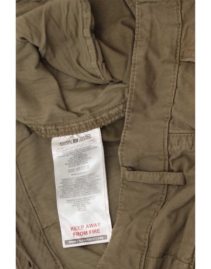 Męskie spodenki cargo Lyle & Scott, średnie W32, bawełna khaki