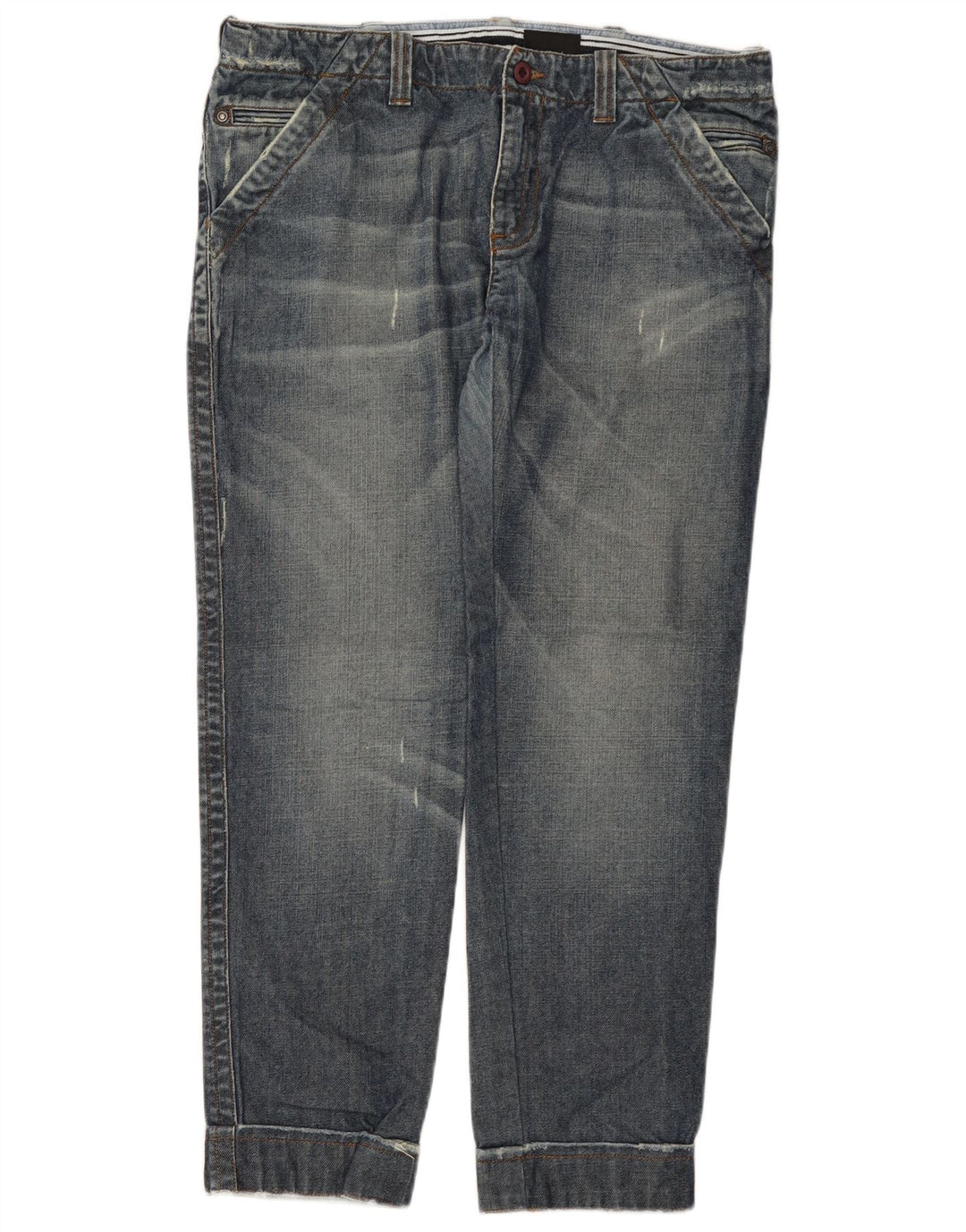 Męskie proste dżinsy Calvin Klein W36 L29 Niebieski Tencel