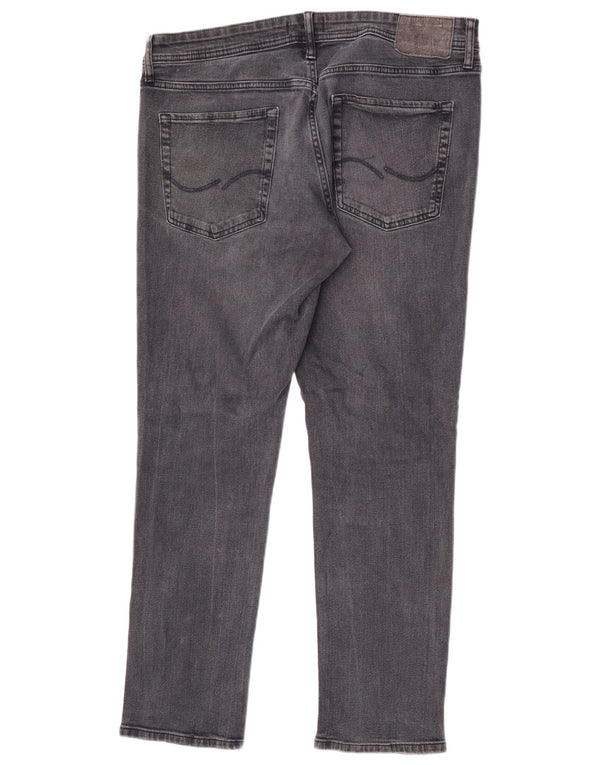 Męskie jeansy Jack & Jones GLENN Slim W38 L32 Szara bawełna