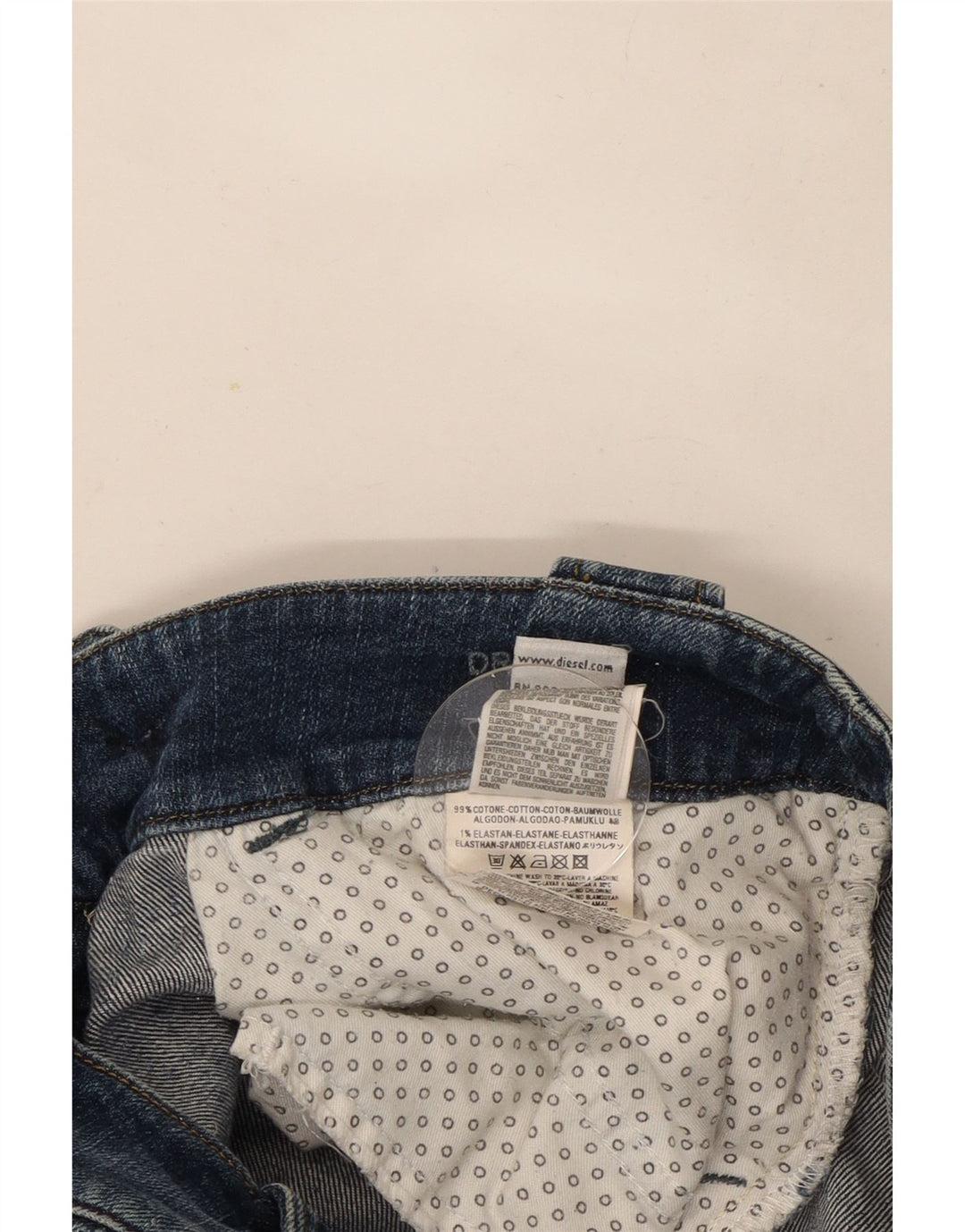 Damskie jeansy Diesel Slim W29 L34 Niebieskie bawełniane