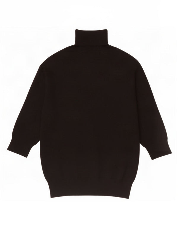 Damski sweter Zara z rękawami 3/4 i okrągłym dekoltem UK 8 Small Black Wiskoza