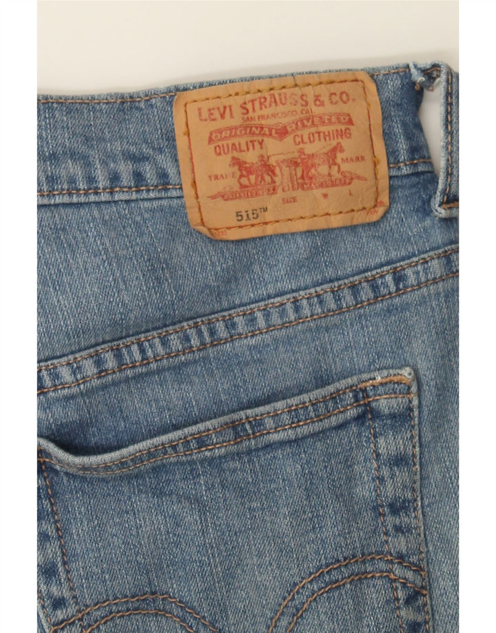 LEVI'S Womens 515 High Waist Denim Hot Pants W30 Medium Blue Cotton Vintage Levi's and Second-Hand Levi's from Messina Hembry 