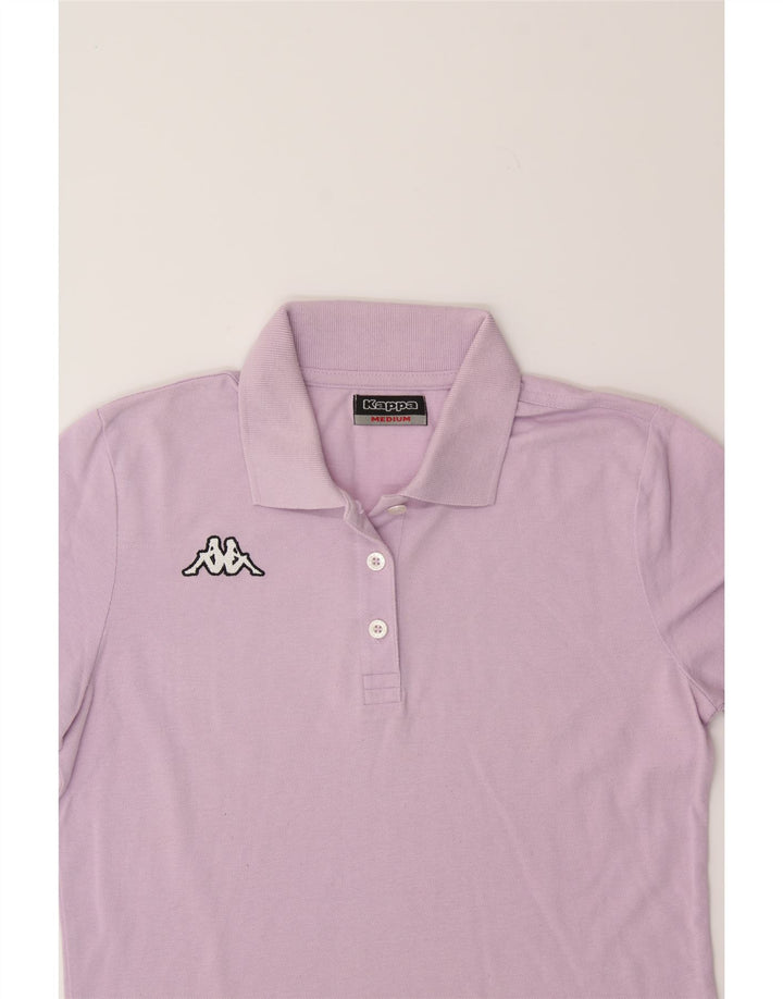 KAPPA Womens Polo Shirt UK 12 Medium Purple Cotton Vintage Kappa and Second-Hand Kappa from Messina Hembry 