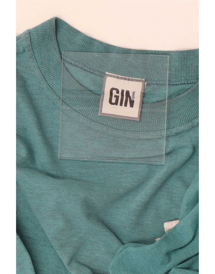 Gin Tonic Męski top z długim rękawem, średni zielony, bawełniany
