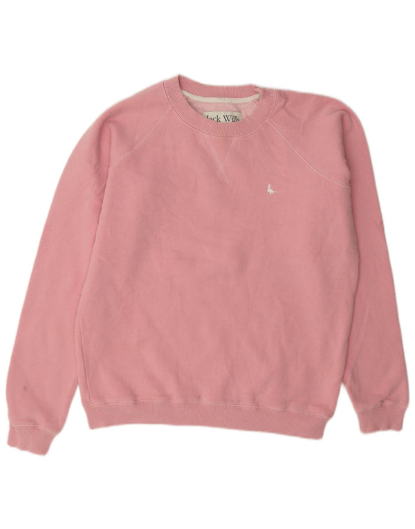 Damska bluza oversize Jack Wills UK 8 Small Pink Cotton