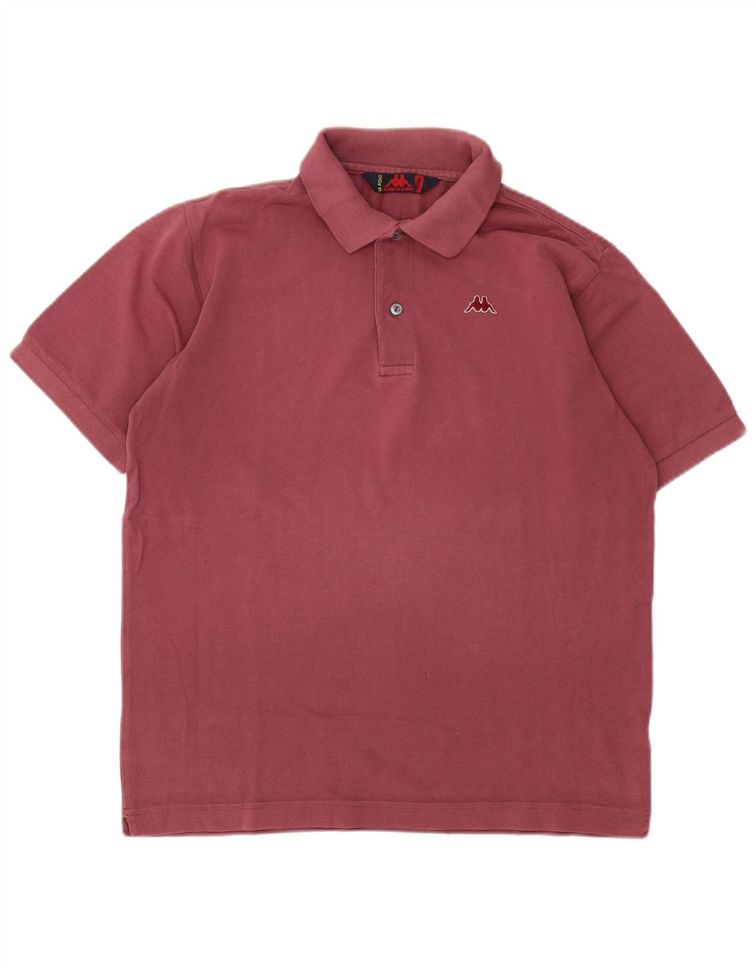 Męska koszulka polo Kappa w kolorze średniego burgunda